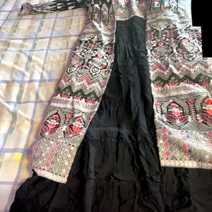 Indian floral kurta with jacket